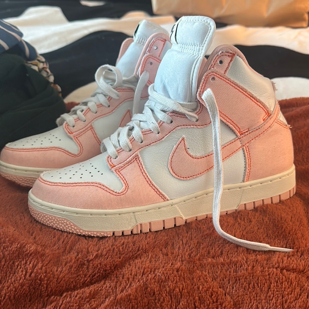 Pink Nike high tops